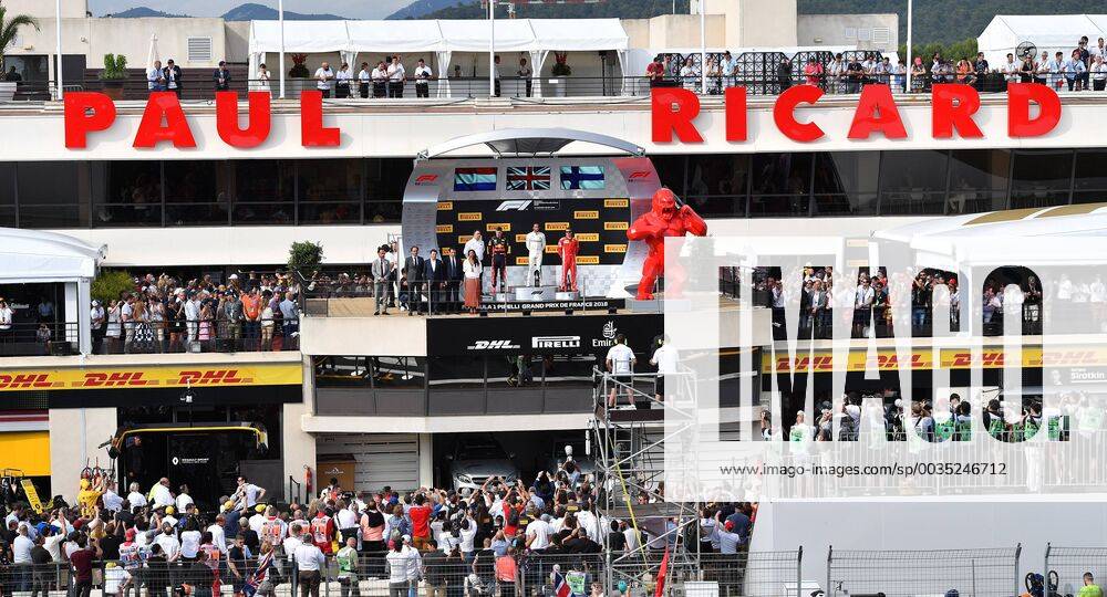 Podium formula 1 GP France Paul Ricard 24 06 2018 Photo mspb Jerry Andre Podium formula 1 GP France 2018