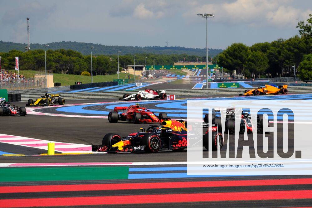 Le Castellet, Var, France - Red Bull Racing 3 Driver DANIEL RICCIARDO (AUS) in action during the Formula one French Grand Prix at the Paul Ricard circuit at Le Castellet - France. F1 2018: French Grand Prix : Lewis Hamilton won - ZUMAp119 20180624_zaf_p119_044