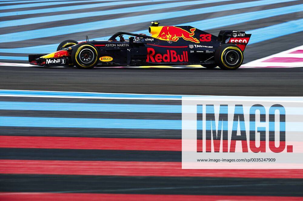 24th June 2018, Circuit Paul Ricard, Le Castellet, France; French Formula One Grand Prix, race day; Max Verstappen of the Red Bull Racing Team in action during the Grand Prix of France ActionPlus12040452 PabloxGuillen