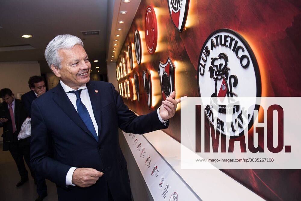 Vice-Prime Minister and Foreign Minister Didier Reynders pictured during a visit to the Club Atlético River Plate in Buenos Aires on the first day of a Belgian Economic mission to Argentina, Monday 25 June 2018 in Buenos Aires, Argentina. Several federal and regional ministers accompany the princess on a week-long economic mission to Argentina and Uruguay. LAURIExDIEFFEMBACQ x84008345stx