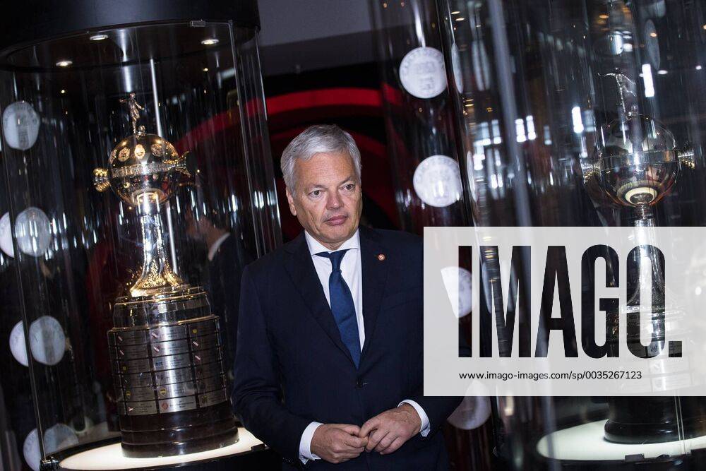 Vice-Prime Minister and Foreign Minister Didier Reynders pictured during a visit to the Club Atlético River Plate in Buenos Aires on the first day of a Belgian Economic mission to Argentina, Monday 25 June 2018 in Buenos Aires, Argentina. Several federal and regional ministers accompany the princess on a week-long economic mission to Argentina and Uruguay. LAURIExDIEFFEMBACQ x84008367stx