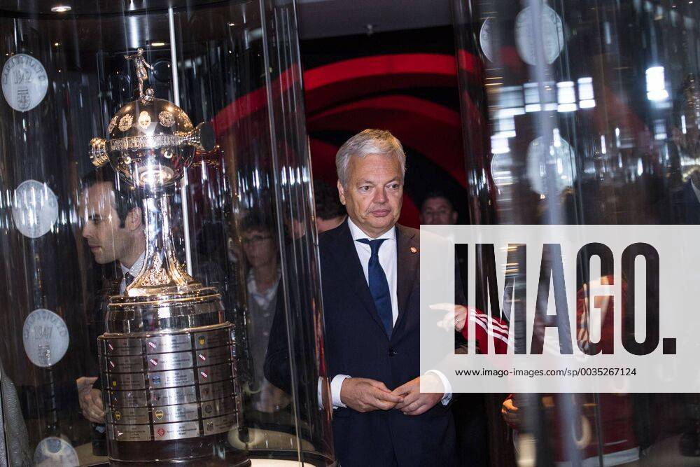 Vice-Prime Minister and Foreign Minister Didier Reynders pictured during a visit to the Club Atlético River Plate in Buenos Aires on the first day of a Belgian Economic mission to Argentina, Monday 25 June 2018 in Buenos Aires, Argentina. Several federal and regional ministers accompany the princess on a week-long economic mission to Argentina and Uruguay. LAURIExDIEFFEMBACQ x84008368stx