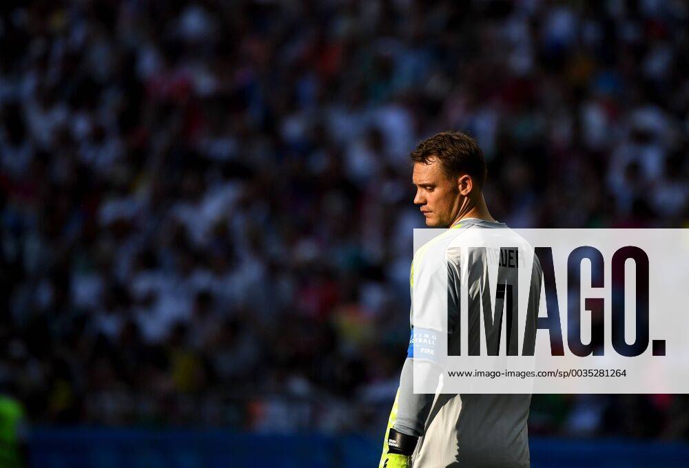 KW26 Bilder de Tages - SPORT (180627) -- KAZAN, June 27, 2018 -- Germany s goalkeeper Manuel Neuer reacts during the 2018 FIFA World Cup WM Weltmeisterschaft Fussball Group F match between Germany and South Korea in Kazan, Russia, June 27, 2018. ) (SP)RUSSIA-KAZAN-2018 WORLD CUP-GROUP F-GERMANY VS SOUTH KOREA LixGa