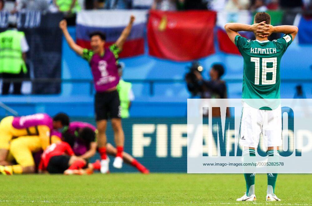 KW26 Bilder de Tages - SPORT KAZAN, RUSSIA - JUNE 27, 2018: Germanyâ€s Joshua Kimmich after their 2018 FIFA World Cup WM Weltmeisterschaft Fussball Group F match against South Korea at Kazan Arena Stadium; South Korea wins 2-0. Sergei Savostyanov TASS TS086B57
