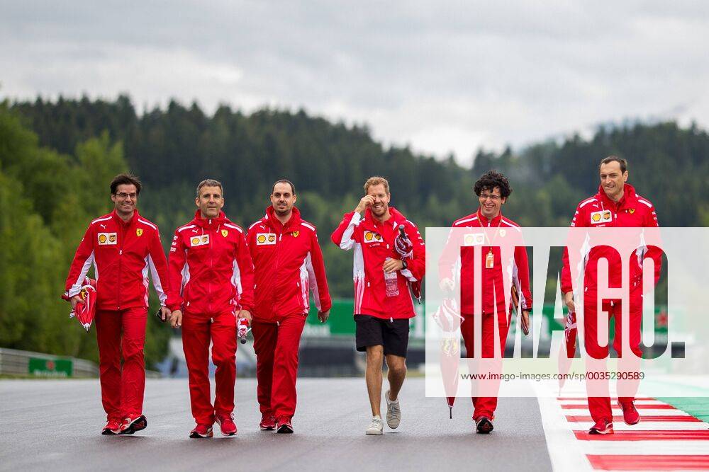 Red Bull Ring Spielberg AUT FIA Formula 1 Grand Prix of Austria Previews of the Tour Sebastian Vettel GER Scuderia Ferrari German Formula One driver Sebastian Vettel of Scuderia Ferrari during the Austrian Formula One Grand Prix at the Red Bull Ring in Spielberg France on 2018 06 28 Spielberg EP_ang
