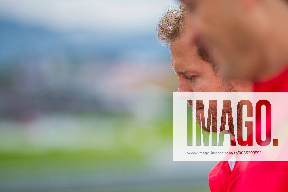 Red Bull Ring Spielberg AUT FIA Formula 1 Grand Prix of Austria Previews of the Tour Sebastian Vettel GER Scuderia Ferrari German Formula One driver Sebastian Vettel of Scuderia Ferrari during the Austrian Formula One Grand Prix at the Red Bull Ring in Spielberg France on 2018 06 28 Spielberg EP_ang