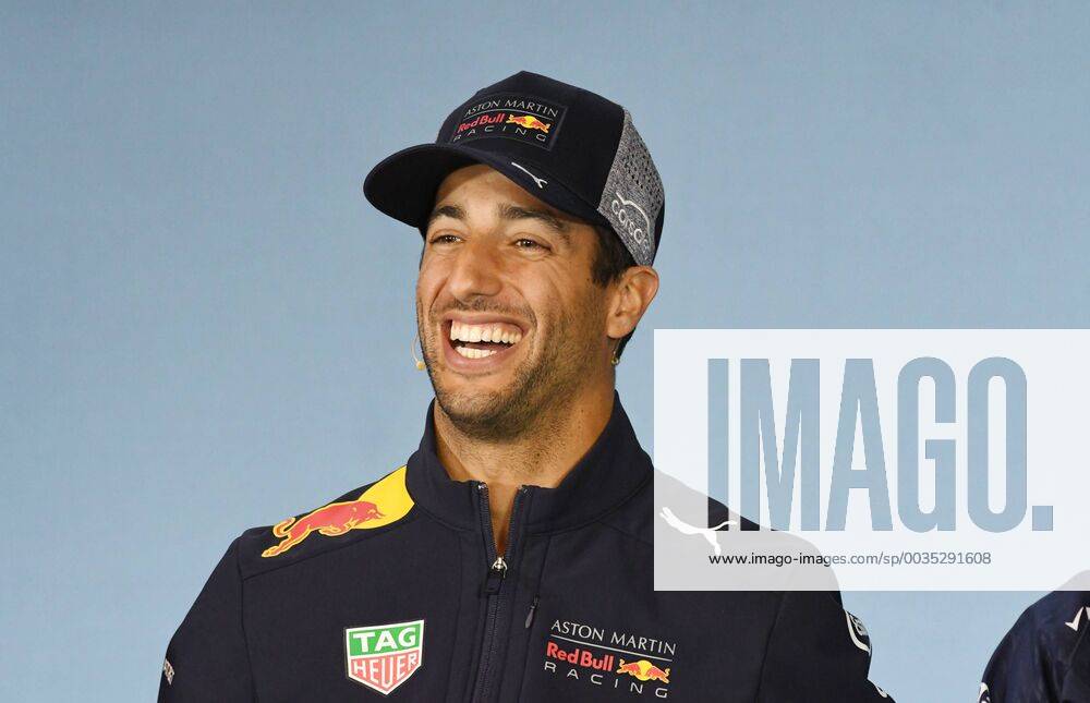 Daniel Ricciardo Aston Martin Red Bull Racing laughs during the press conference Formula One Grand Prix of Austria Red Bull Ring 28 06 2018 Formula 1 Grand Prix of Austria Red Bull Ring 28 06 2018 Spielberg