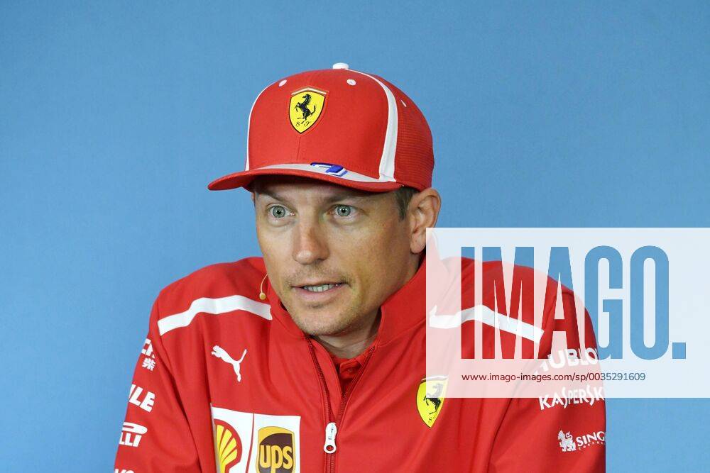 Kimi Raikkonen Scuderia Ferrari during the press conference Formula One Grand Prix of Austria Red Bull Ring 28 06 2018 Formula 1 Grand Prix of Austria Red Bull Ring 28 06 2018 Spielberg