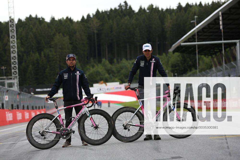 Sergio Perez Esteban Ocon Sahara Force India F1 Formula 1 GP Austria Spielberg 29 06 2018 Photo mspb Jean Petin Sergio Perez Esteban Ocon formula 1 GP Austria 2018