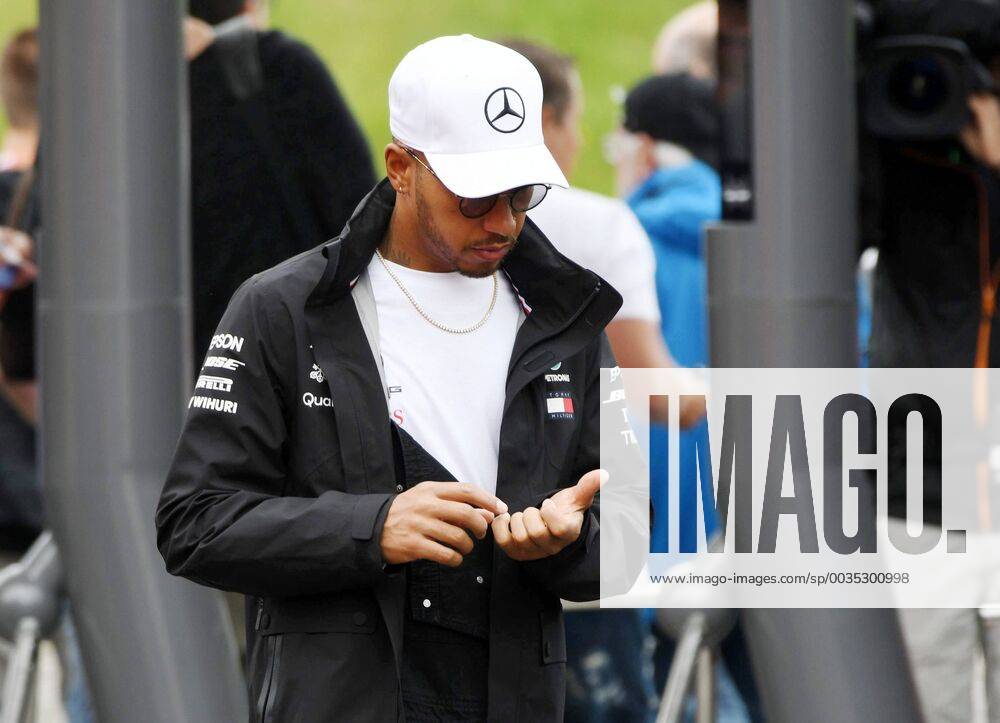 Lewis Hamilton Mercedes AMG Petronas Motorsport Comes to the Paddock in the Morning Formula One Grand Prix of Austria Red Bull Ring 29 06 2018 Formula 1 Grand Prix of Austria Red Bull Ring 29 06 2018 Spielberg