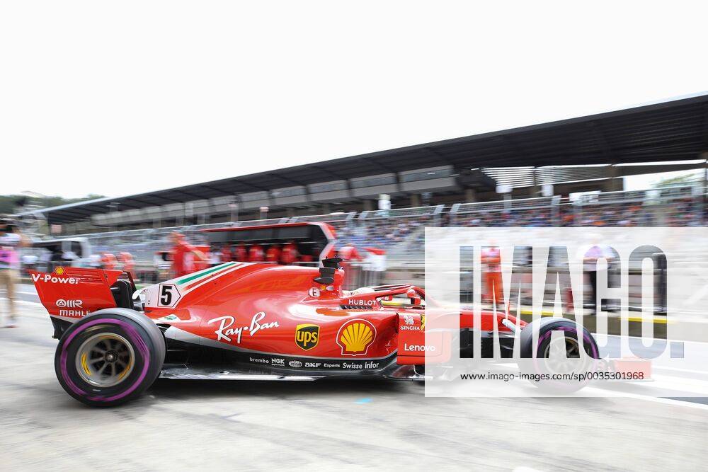 FORMULA 1 - GP of Austria 2018 SPIELBERG,AUSTRIA,29.JUN.18 - MOTORSPORTS, FORMULA 1 - Grand Prix of Austria, Red Bull Ring, free practice. Image shows Sebastian Vettel (GER Ferrari). GEPAxpictures xChristianxWalgram