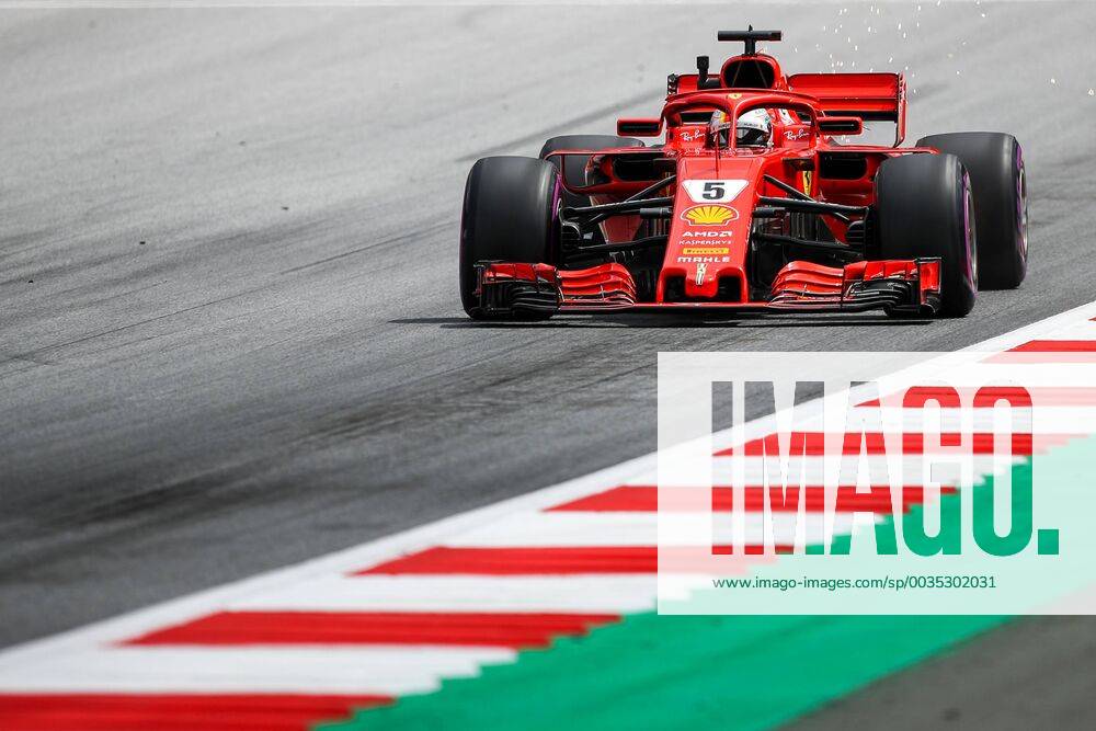 FORMULA 1 - GP of Austria 2018 SPIELBERG,AUSTRIA,29.JUN.18 - MOTORSPORTS, FORMULA 1 - Grand Prix of Austria, Red Bull Ring, free practice. Image shows Sebastian Vettel (GER Ferrari). GEPAxpictures Klansek