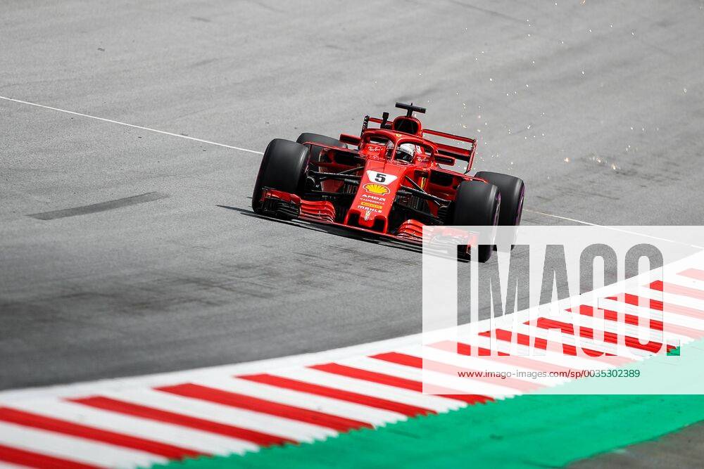 FORMULA 1 - GP of Austria 2018 SPIELBERG,AUSTRIA,29.JUN.18 - MOTORSPORTS, FORMULA 1 - Grand Prix of Austria, Red Bull Ring, free practice. Image shows Sebastian Vettel (GER Ferrari). GEPAxpictures Klansek