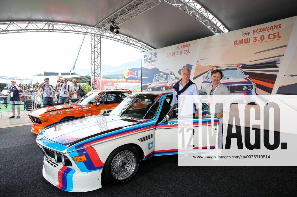 FORMULA 1 - GP of Austria 2018 SPIELBERG,AUSTRIA,30.JUN.18 - MOTORSPORTS - Grand Prix of Austria, Red Bull Ring, legends parade. Image shows Tony Hazemans and BMW 3.0 CLS. GEPAxpictures Klansek