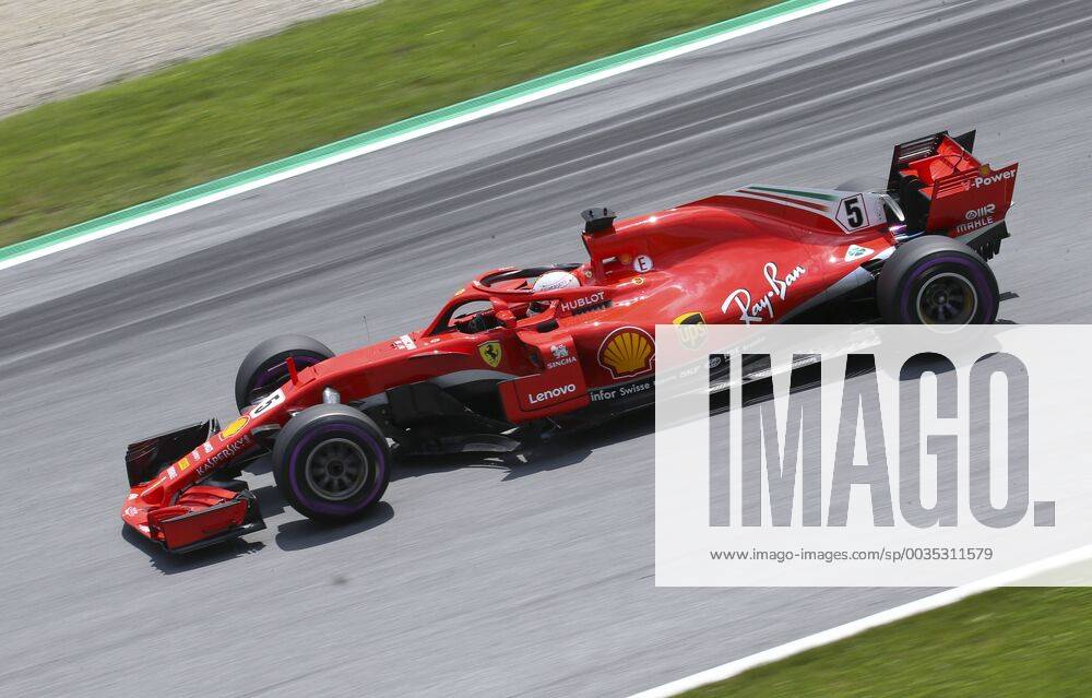 FORMULA 1 - GP of Austria 2018 SPIELBERG,AUSTRIA,30.JUN.18 - MOTORSPORTS, FORMULA 1 - Grand Prix of Austria, Red Bull Ring, free practice. Image shows Sebastian Vettel (GER Ferrari). GEPAxpictures xWolfgangxGrebien