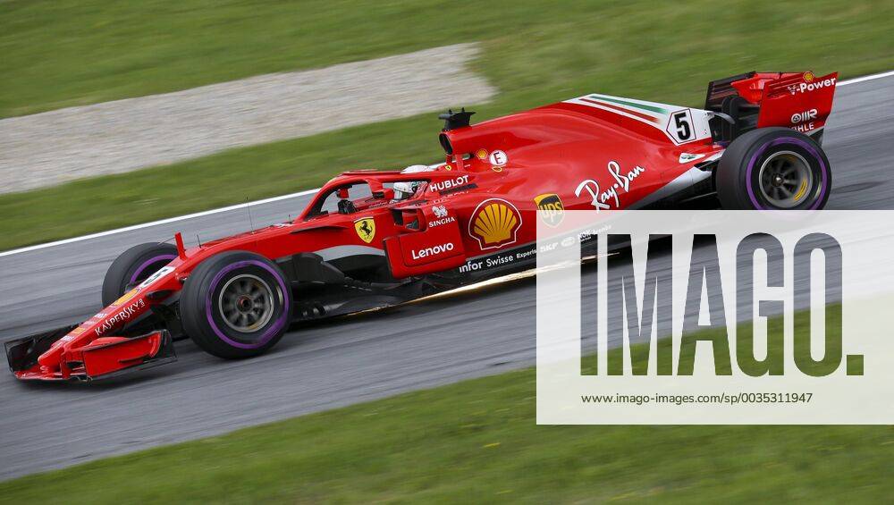 FORMULA 1 - GP of Austria 2018 SPIELBERG,AUSTRIA,30.JUN.18 - MOTORSPORTS, FORMULA 1 - Grand Prix of Austria, Red Bull Ring, free practice. Image shows Sebastian Vettel (GER Ferrari). GEPAxpictures xWolfgangxGrebien