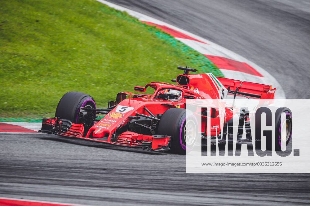 Red Bull Ring Spielberg AUT FIA Formula 1 Grand Prix of Austria Training im Bild Sebastian Vettel GER Scuderia Ferrari German Formula One driver Sebastian Vettel of Scuderia Ferrari during the Austrian FIA Formula One Grand Prix at the Red Bull Ring in Spielberg Spielberg EP_ang