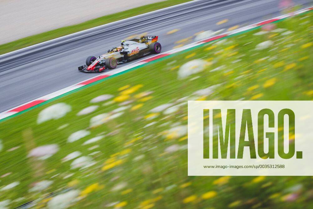 Red Bull Ring Spielberg AUT FIA Formula 1 Grand Prix of Austria Training im Bild Kevin Magnussen DEN Haas Danish Formula One driver Kevin Magnussen of Haas during the Austrian FIA Formula One Grand Prix at the Red Bull Ring in Spielberg Spielberg EP_ang