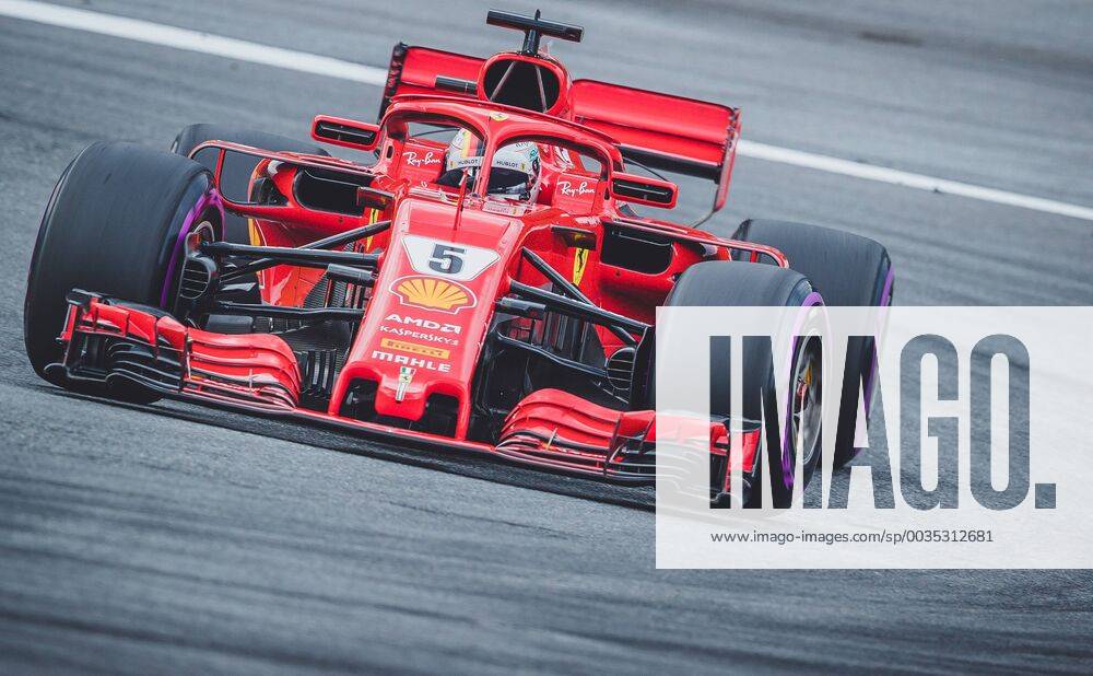 Red Bull Ring Spielberg AUT FIA Formula 1 Grand Prix of Austria Training im Bild Sebastian Vettel GER Scuderia Ferrari German Formula One driver Sebastian Vettel of Scuderia Ferrari during the Austrian FIA Formula One Grand Prix at the Red Bull Ring in Spielberg Spielberg EP_fei