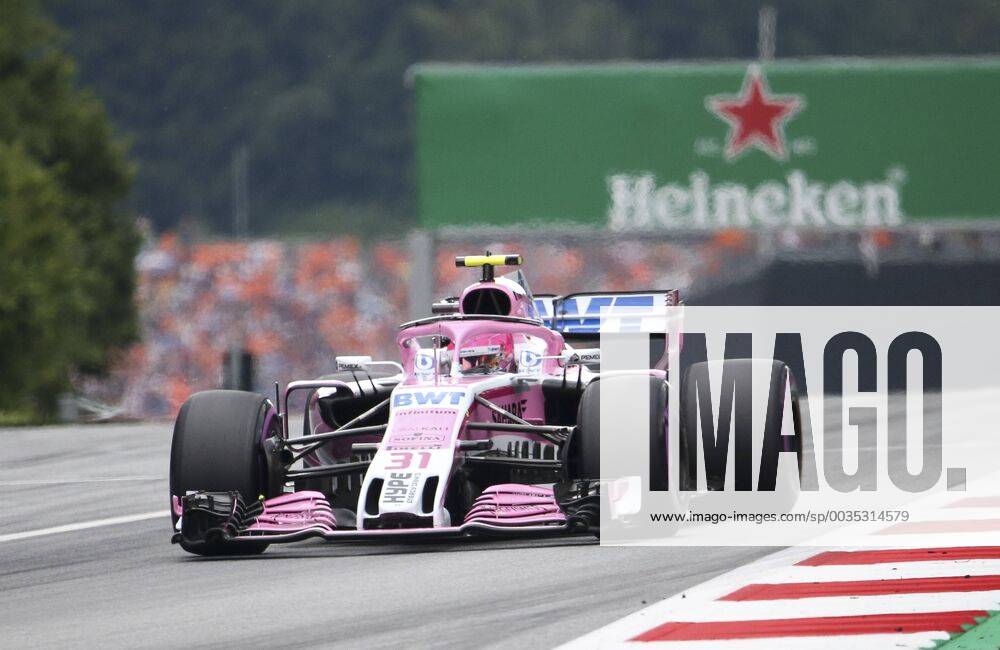 FORMULA 1 - GP of Austria 2018 SPIELBERG,AUSTRIA,30.JUN.18 - MOTORSPORTS, FORMULA 1 - Grand Prix of Austria, Red Bull Ring, free practice. Image shows Esteban Ocon (FRA Force India). GEPAxpictures xWolfgangxGrebien
