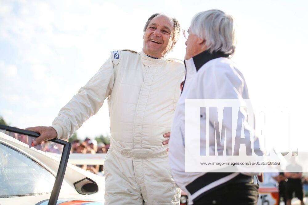 FORMULA 1 - GP of Austria 2018 SPIELBERG,AUSTRIA,30.JUN.18 - MOTORSPORTS - Grand Prix of Austria, Red Bull Ring, legends parade. Image shows Gerhard Berger (Porsche 935) and Bernie Ecclestone. GEPAxpictures xDanielxGoetzhaber