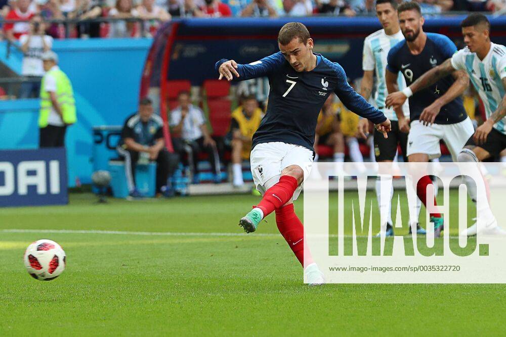 France s Antoine Griezmann in the 2018 FIFA World Cup WM Weltmeisterschaft Fussball Round of 16 match against Argentina at Kazan Arena Stadium. FOOTBALL : France vs Argentine - Coupe du Monde 2018 - Kazan - 30 06 2018 ITARTASS PANORAMIC