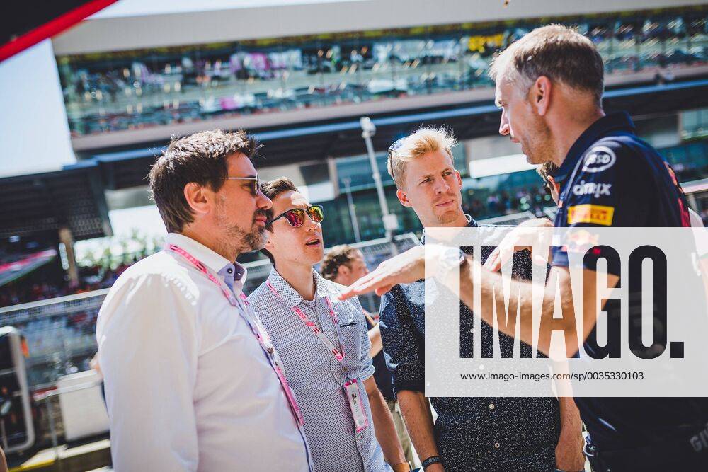 Red Bull Ring Spielberg AUT FIA Formula 1 Grand Prix of Austria race in the picture v. Patrick Murnig Mario Seidl AUT Michael Hayboeck AUT v. Patrick Murnig Mario Seidl AUT Michael Hayboeck AUT during the Austrian FIA Formula One Grand Prix at the Red Bull Ring in Spielberg Spielberg EP_ang