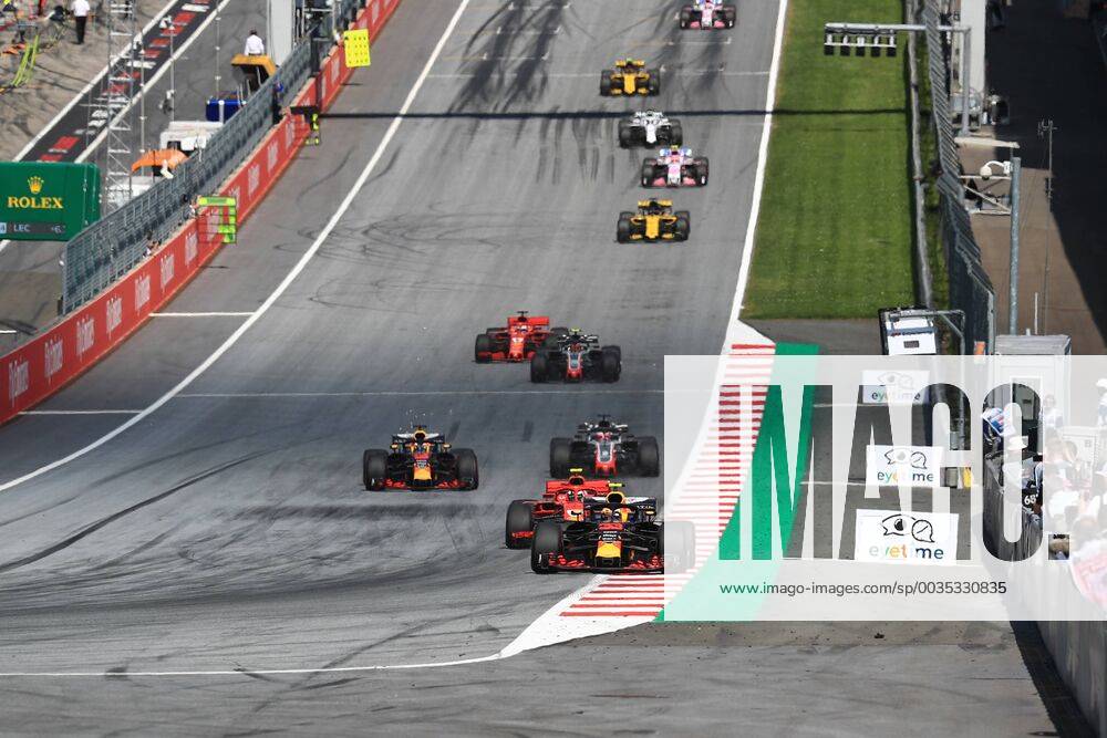 1st July 2018, Red Bull Ring, Spielberg, Austria; Austrian Formula One Grand Prix, Sunday race day; Aston Martin Red Bull Racing TAG Heuer, Max Verstappen stays in touch with the leaders ActionPlus12043168 LeannexBoon