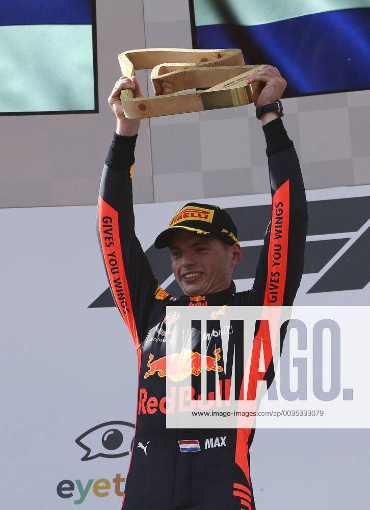 FORMULA 1 - GP of Austria 2018 SPIELBERG,AUSTRIA,01.JUL.18 - MOTORSPORTS - Grand Prix of Austria, Red Bull Ring. Image shows the rejoicing of Max Verstappen (NED Red Bull Racing). GEPAxpictures xWolfgangxGrebien