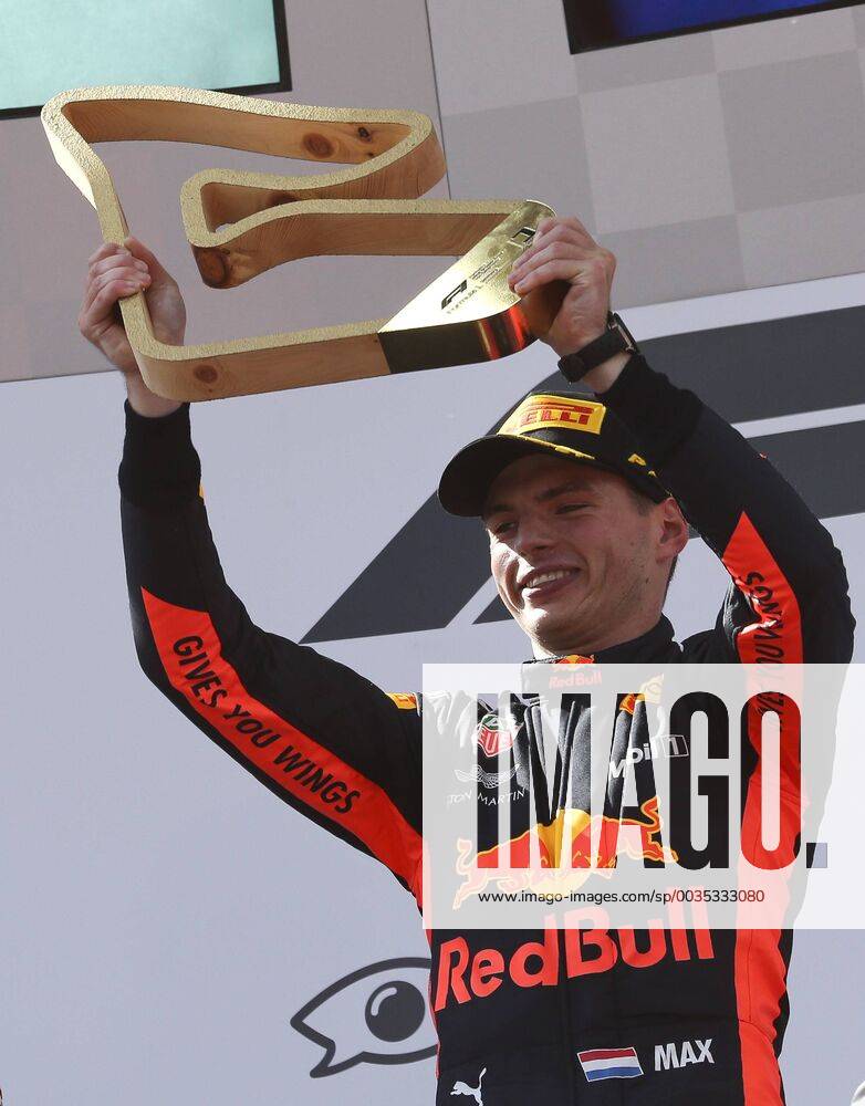 FORMULA 1 - GP of Austria 2018 SPIELBERG,AUSTRIA,01.JUL.18 - MOTORSPORTS - Grand Prix of Austria, Red Bull Ring. Image shows the rejoicing of Max Verstappen (NED Red Bull Racing). GEPAxpictures xWolfgangxGrebien