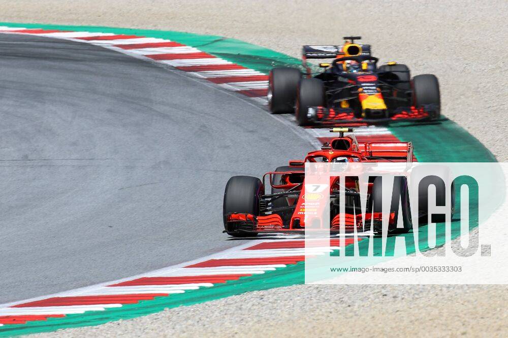 FORMULA 1 - GP of Austria 2018 SPIELBERG,AUSTRIA,01.JUL.18 - MOTORSPORTS - Grand Prix of Austria, Red Bull Ring. Image shows Kimi Raikkoenen (FIN Ferrari) and Daniel Ricciardo (AUS Red Bull Racing). GEPAxpictures xChristianxWalgram