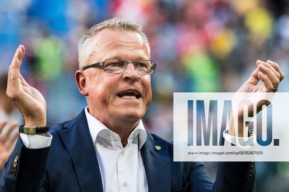 Head coach Janne Andersson of Sweden after the FIFA World Cup round of 16 match between Sweden and Switzerland on July 3, 2018 in St. Petersburg Photo Petter Arvidson BILDBYR N Code PA 87748