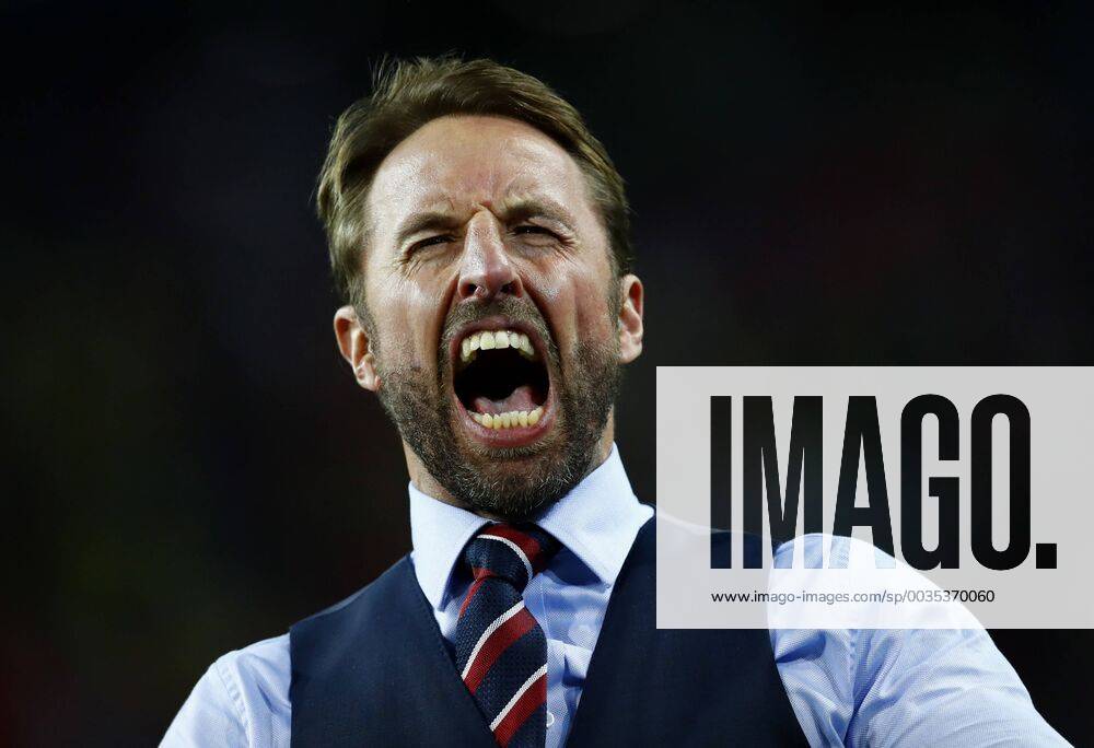 England coach Gareth Southgate celebration Moscow 03-07-2018 Football FIFA World Cup WM Weltmeisterschaft Fussball Russia 2018 Colombia - England Colombia - Inghilterra Foto Matteo Ciambelli Insidefoto matteoxciambelli