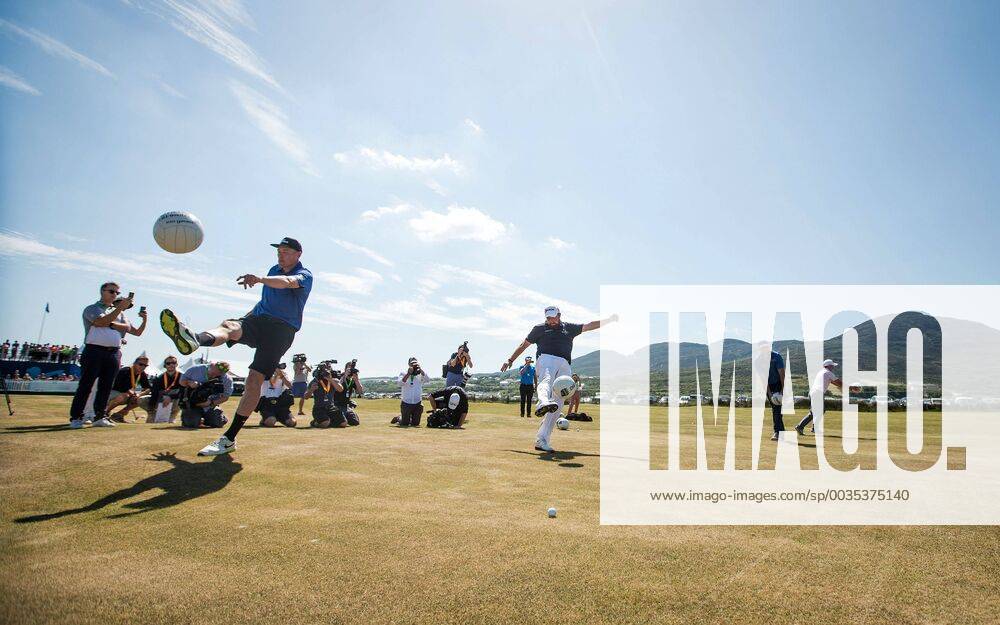 2018 Dubai Duty Free Irish Open - Pro Am, Ballyliffin Golf Club, Co. Donegal 4 7 2018 Kieran Donaghy, Michael Murphy, Shane Lowry and Paul Dunne at the GAA Challenge Kieran Donaghy, Michael Murphy, Shane Lowry and Paul Dunne at the GAA Challenge 4 7 2018