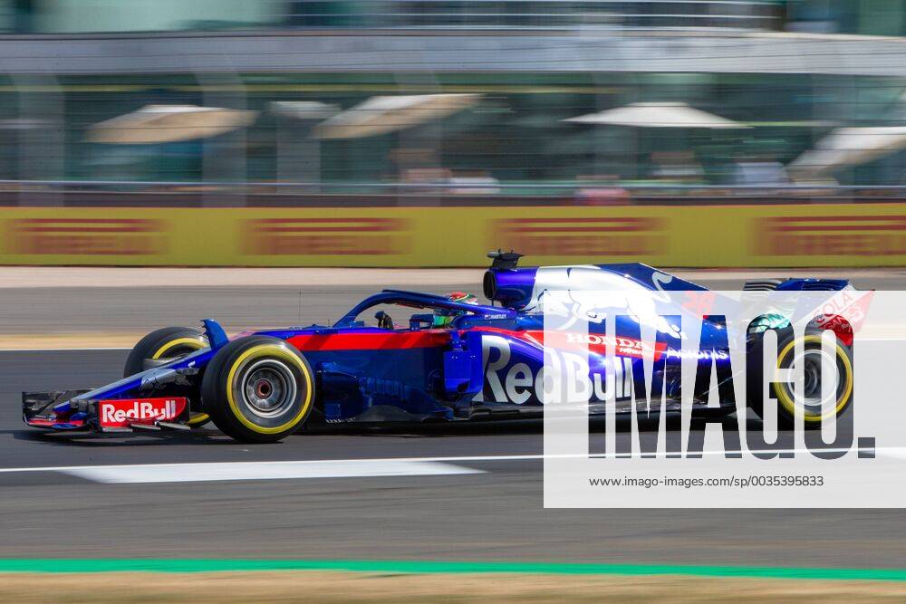 6th July 2018, Silverstone Circuit, Silverstone, England; British Formula One Grand Prix, Friday free practice; Brendon Hartley in his Red Bull Toro Rosso Honda Scuderia Toro Rosso Honda STR13 ActionPlus12044432 TimxWilliams