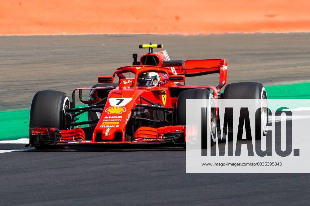 6th July 2018, Silverstone Circuit, Silverstone, England; British Formula One Grand Prix, Friday free practice; Kimi Raikkonen in his Scuderia Ferrari SF71H ActionPlus12044439 TimxWilliams
