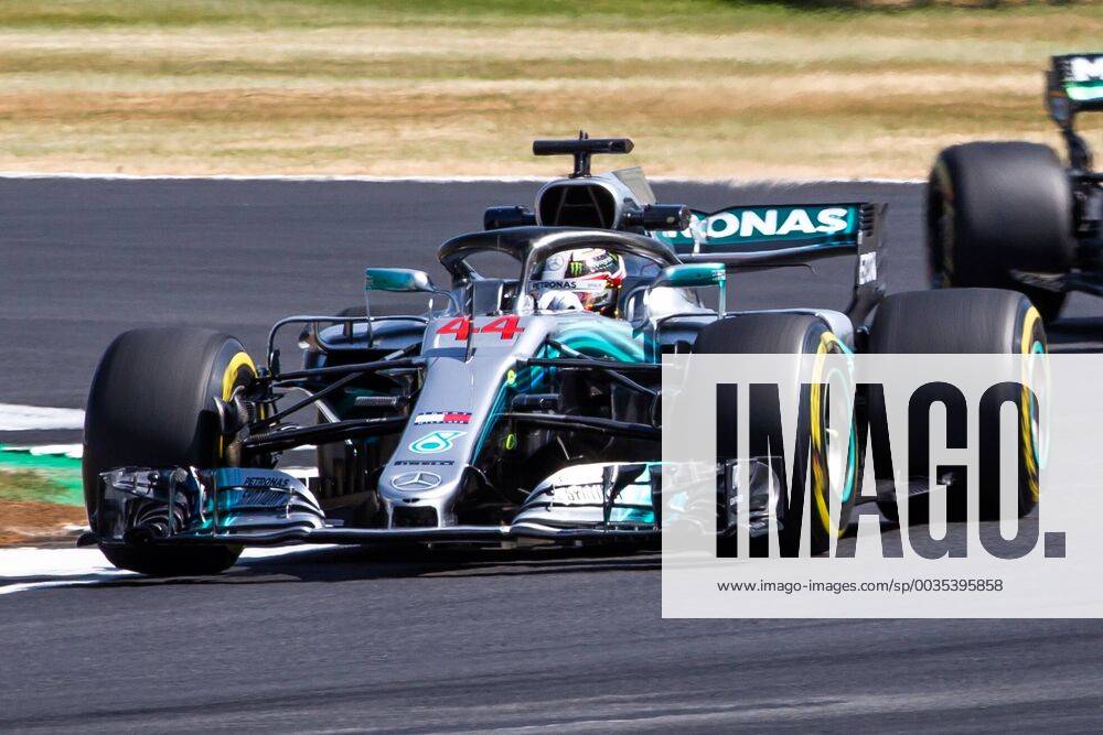 6th July 2018, Silverstone Circuit, Silverstone, England; British Formula One Grand Prix, Friday free practice; Lewis Hamilton in his Mercedes AMG Petronas Motorsport Mercedes F1 W09 ActionPlus12044462 TimxWilliams