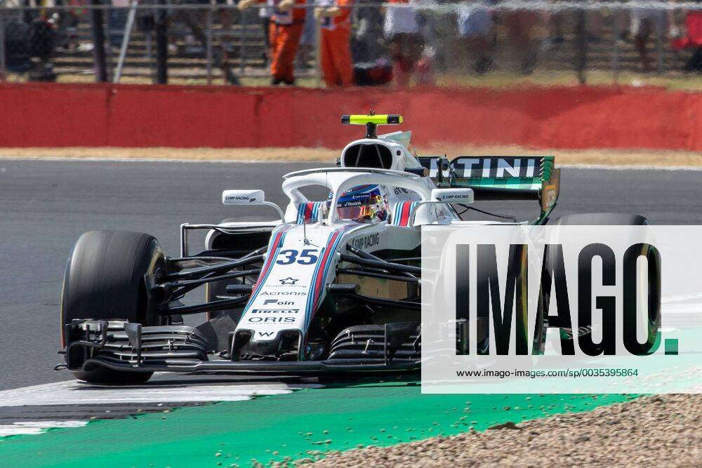 6th July 2018, Silverstone Circuit, Silverstone, England; British Formula One Grand Prix, Friday free practice; Sergey Sirotkin in his Williams Martini Racing Williams Mercedes FW41 ActionPlus12044466 TimxWilliams
