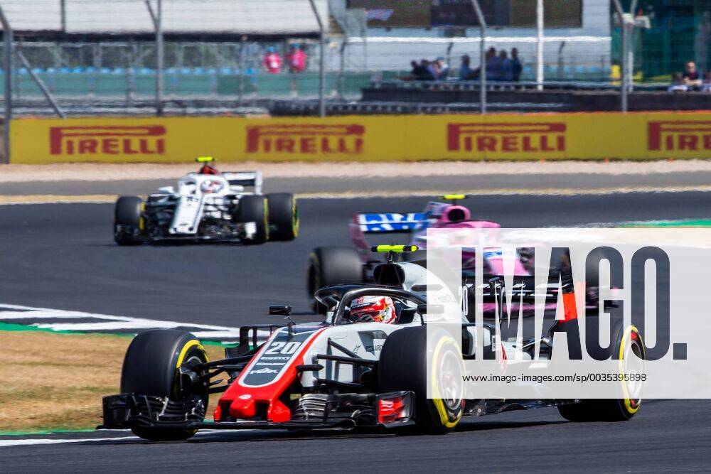 6th July 2018, Silverstone Circuit, Silverstone, England; British Formula One Grand Prix, Friday free practice; Kevin Magnussen in his Haas F1 Team Haas-Ferrari VF18 ActionPlus12044455 TimxWilliams