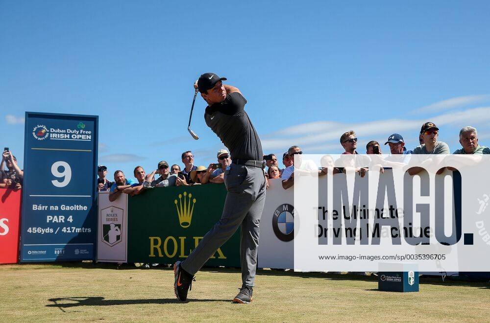 2018 Dubai Duty Free Irish Open - Day 2, Ballyliffin Golf Club, Co. Donegal 6 7 2018 Rory McIlroy tees off on the 9th hole Rory McIlroy tees off on the 9th hole 6 7 2018
