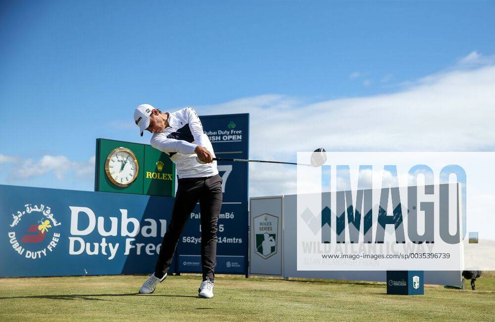 2018 Dubai Duty Free Irish Open - Day 2, Ballyliffin Golf Club, Co. Donegal 6 7 2018 Joakim Lagergren tees off on the 16th hole Joakim Lagergren tees off on the 16th hole 6 7 2018