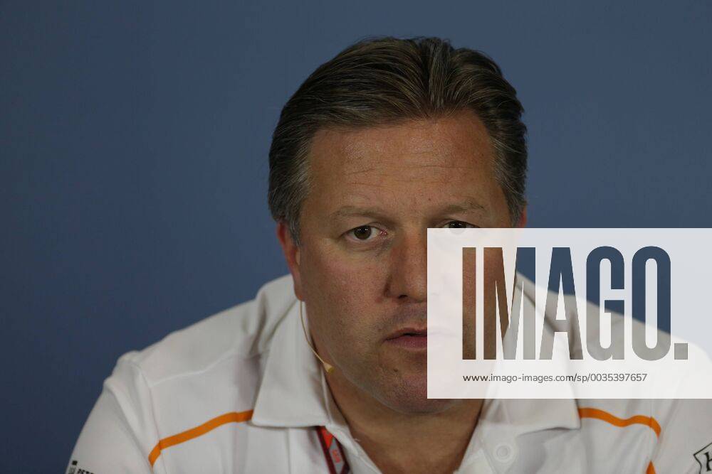 Photo4 LaPresse 06 07 2018 Silverstone, England Grand Prix Formula One England 2018 In the pic: Official Fia press conference PK Pressekonferenz Zak Brown (USA) McLaren Executive Director