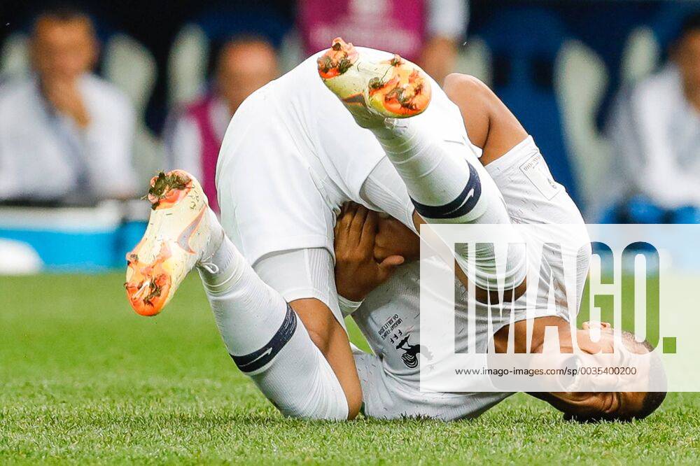 France s Kylian Mbappe in the 2018 FIFA World Cup WM Weltmeisterschaft Fussball Quarterfinal football match against Uruguay at Nizhny Novgorod Stadium. Mikhail Japaridze TASS TS088487