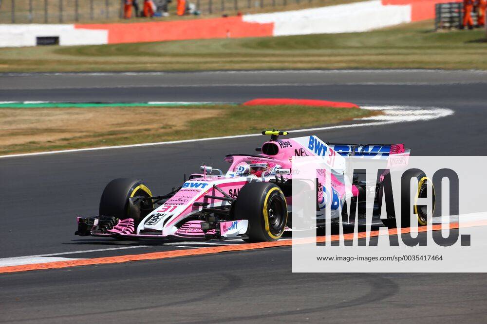 Photo4 LaPresse 07 07 2018 Silverstone, England Grand Prix Formula One England 2018 In the pic: Qualifying, Esteban Ocon (FRA) Sahara Force India F1 VJM11