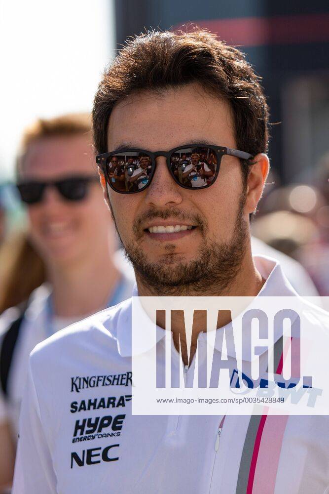 8th July 2018, Silverstone Circuit, Silverstone, England; British Formula One Grand Prix, Race Day; Sahara Force India F1 Team driver Sergio Perez ActionPlus12045399 TimxWilliams