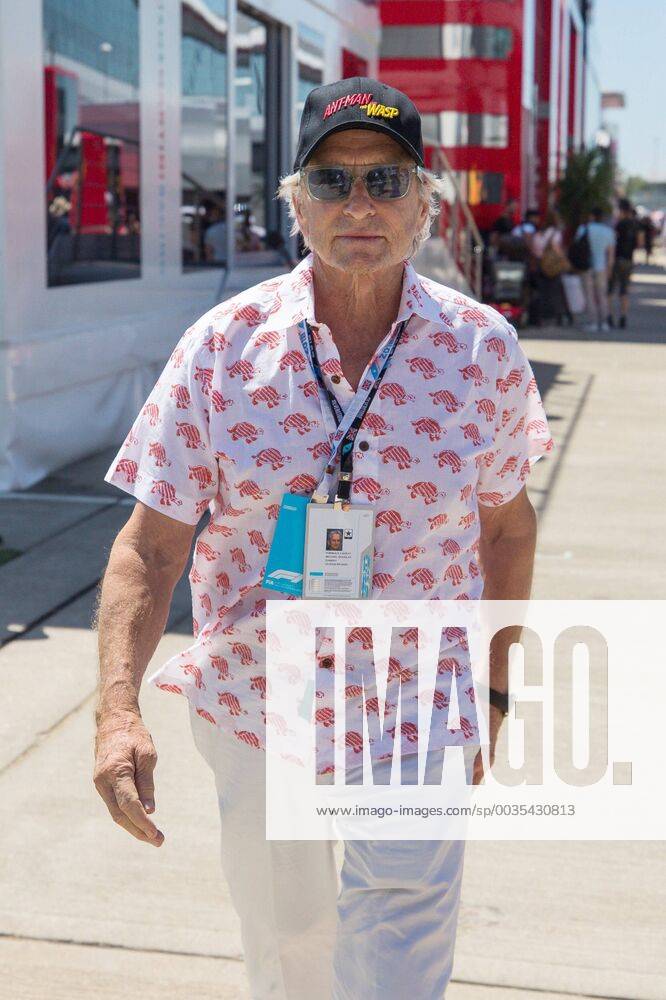 Michael Douglas American actor GBR FIA Formula 1 Grand Prix of Great Britain race Silverstone