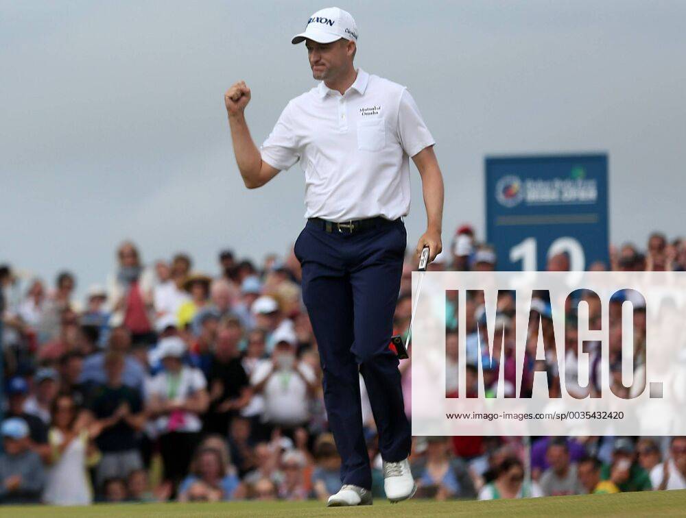 2018 Dubai Duty Free Irish Open, Ballyliffin Golf Club, Co. Donegal 8 7 2018 Russell Knox celebrates his winning putt on the 18th after a play-off Russell Knox celebrates his winning putt on the 18th after a play-off 8 7 2018