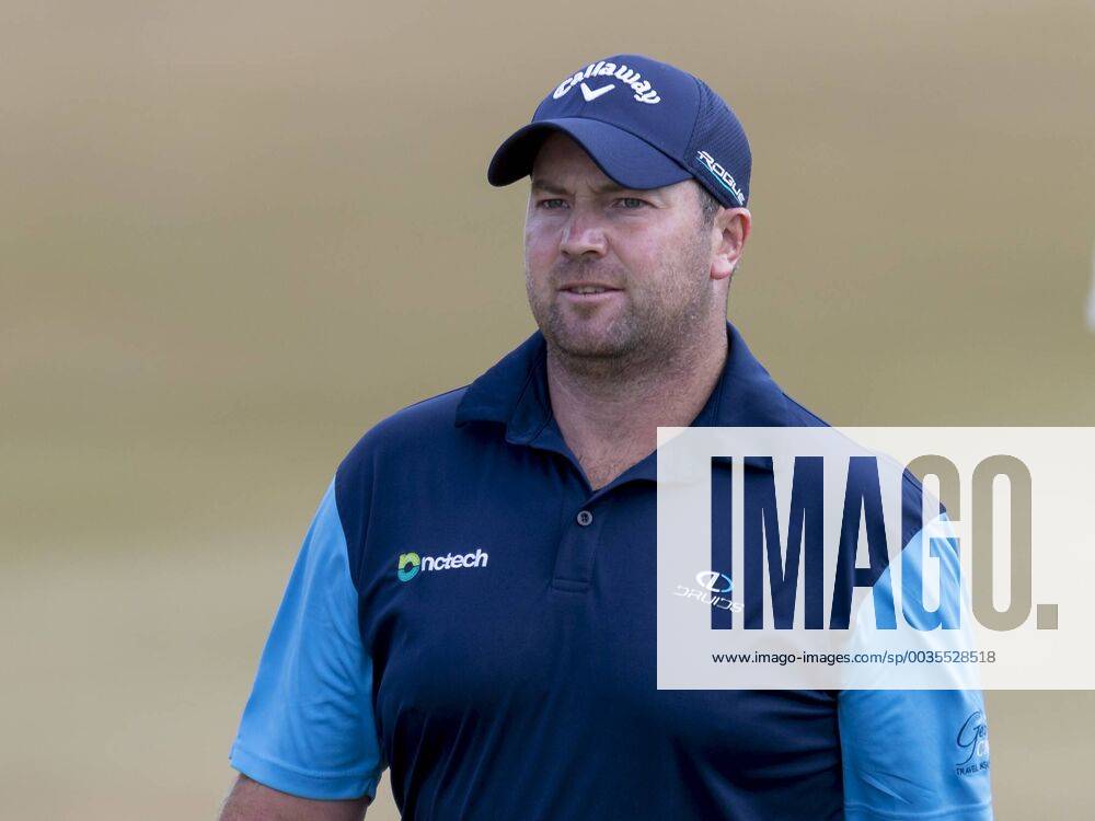 15th July 2018, Gullane Golf Club, Gullane, Scotland; Aberdeen Investments Scottish Open Golf, 4th round; Duncan Stewart on the first fairway ActionPlus12047877 AlanxRennie