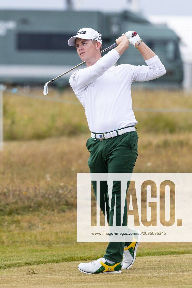 15th July 2018, Gullane Golf Club, Gullane, Scotland; Aberdeen Investments Scottish Open Golf, 4th round; Brandon Stone on 16th fairway as he headed for a closing round 60 ActionPlus12048143 AlanxRennie