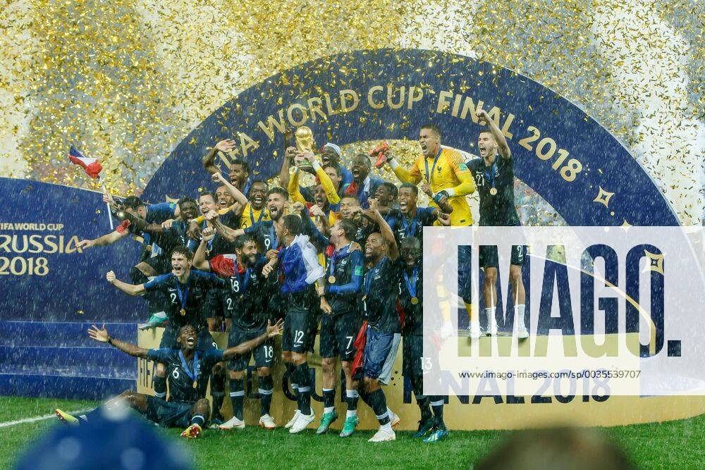 Moscow Russia 15 07 2018 FIFA World Cup Final France Croatia Award ceremony for World Champion France DeFodi507